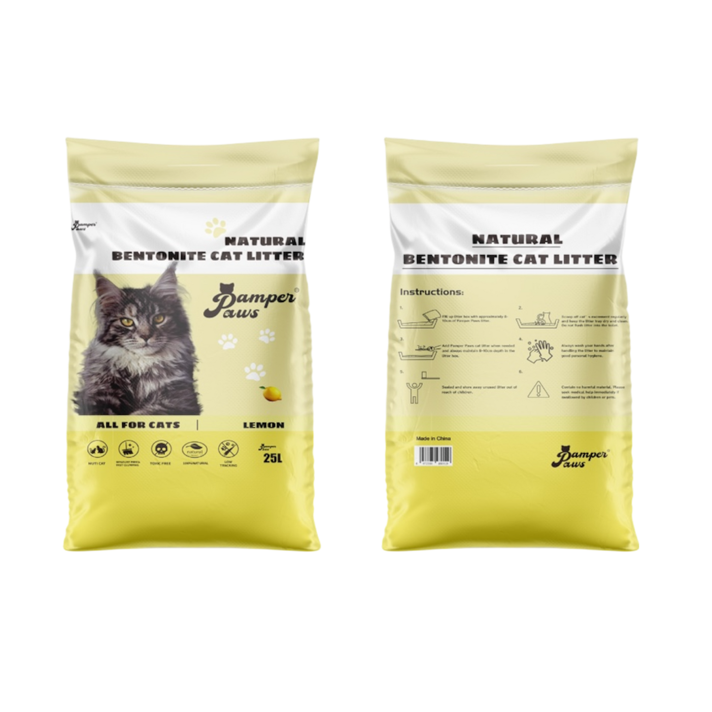 Pamper Paws Cat Litter - Lemon