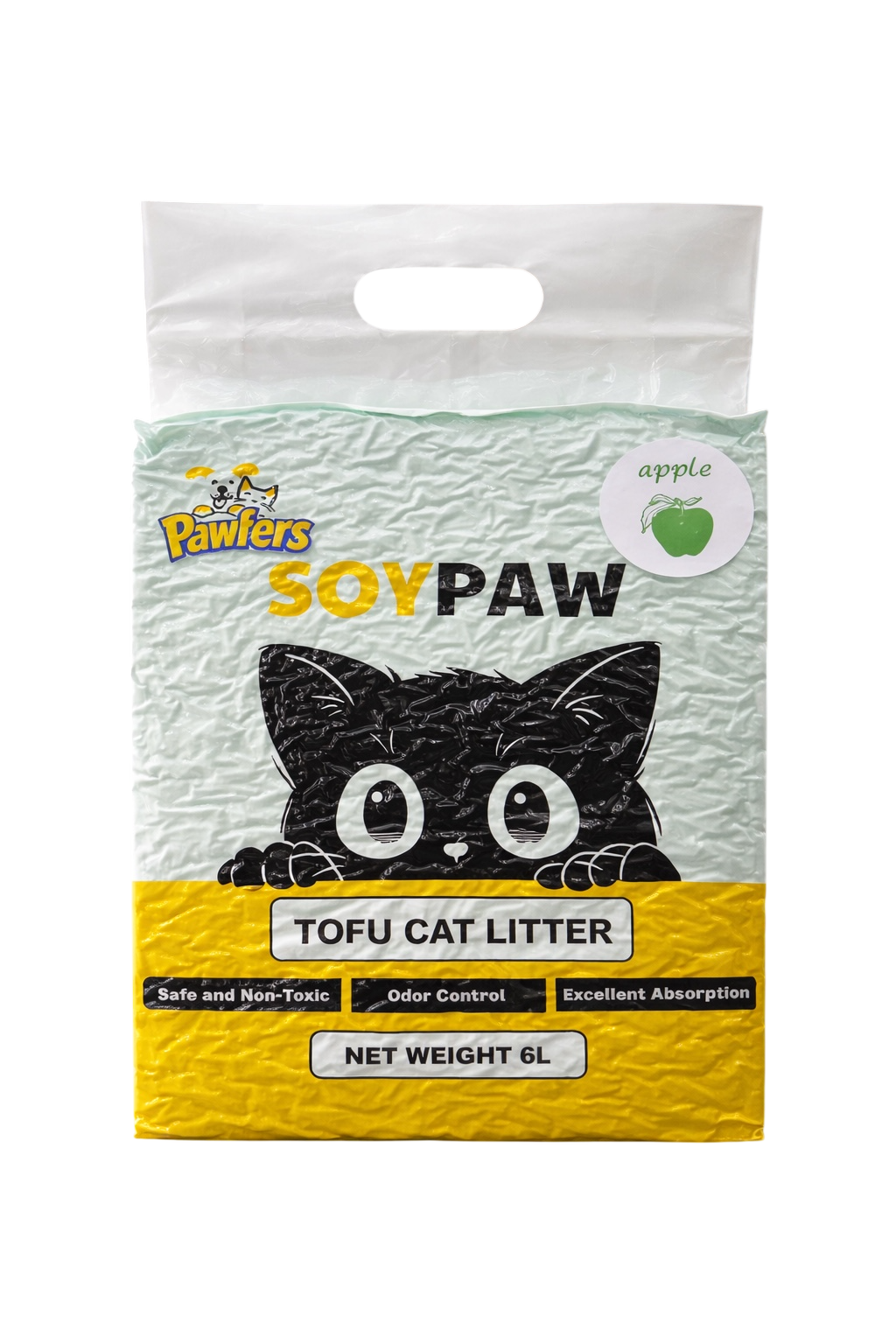 Pawfers SoyPaw Tofu Cat Litter Apple 6lt