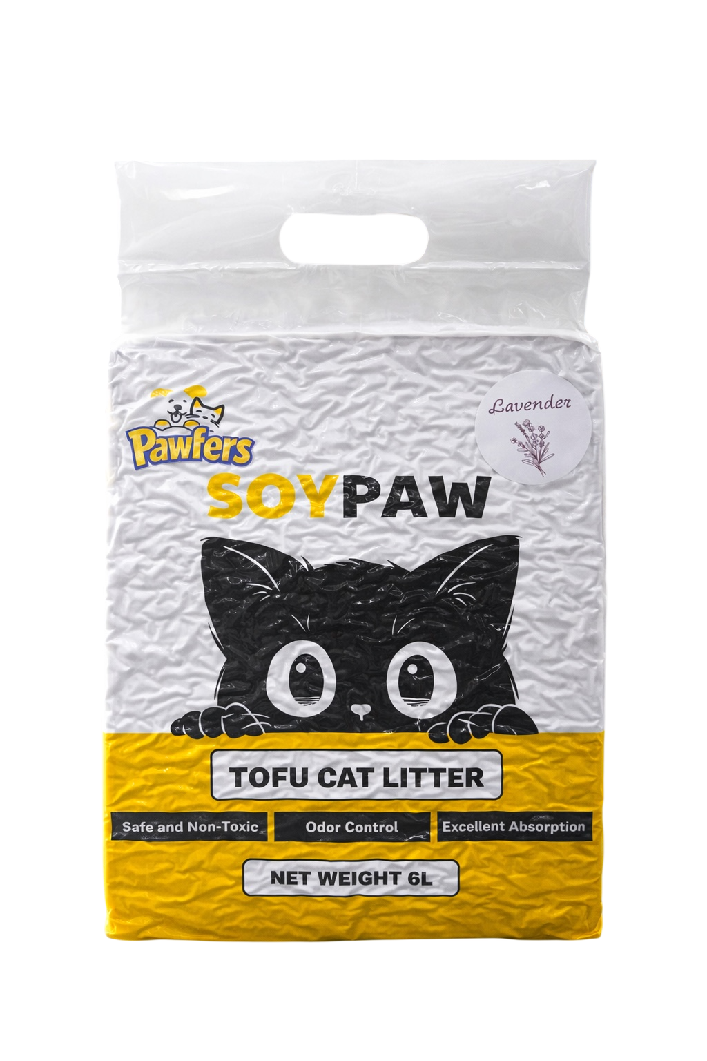 Pawfers SoyPaw Tofu Cat Litter Lavender 6l