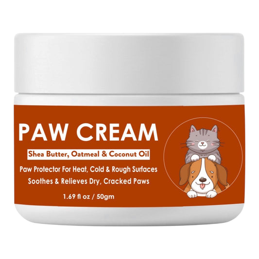 BPET Paw Cream for Dogs & Cats | Cracked Paw Repair Balm | Shea Butter, Oatmeal & Coconut Oil | Paw Moisturizer (50g)