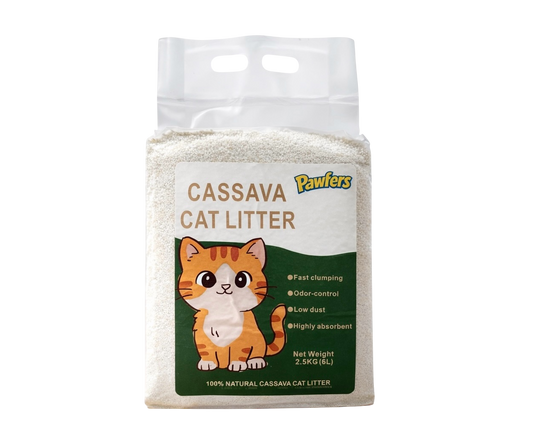 Pawfers Cassava Cat Litter 6lt