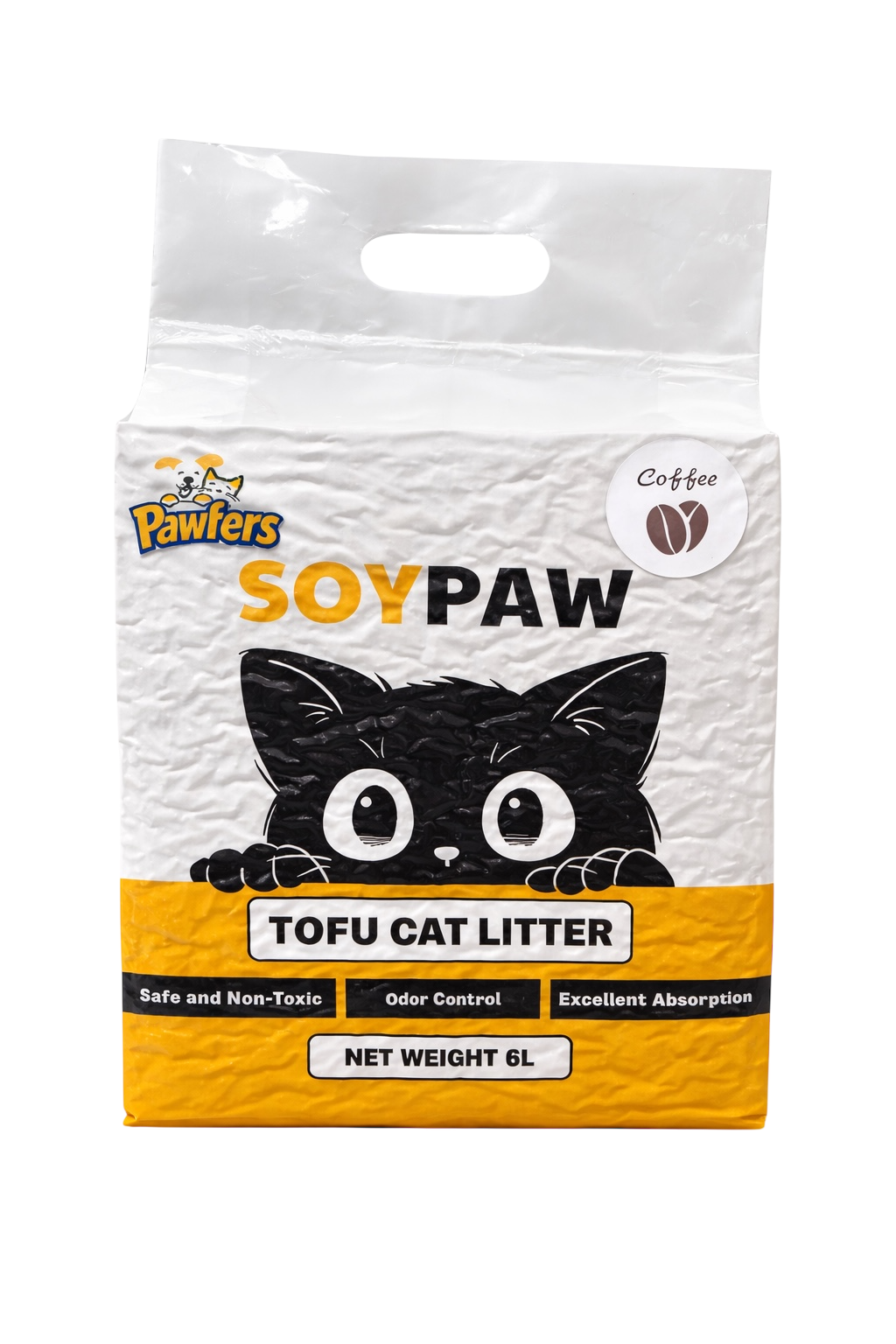 Pawfers SoyPaw Tofu Cat Litter Coffee 6l