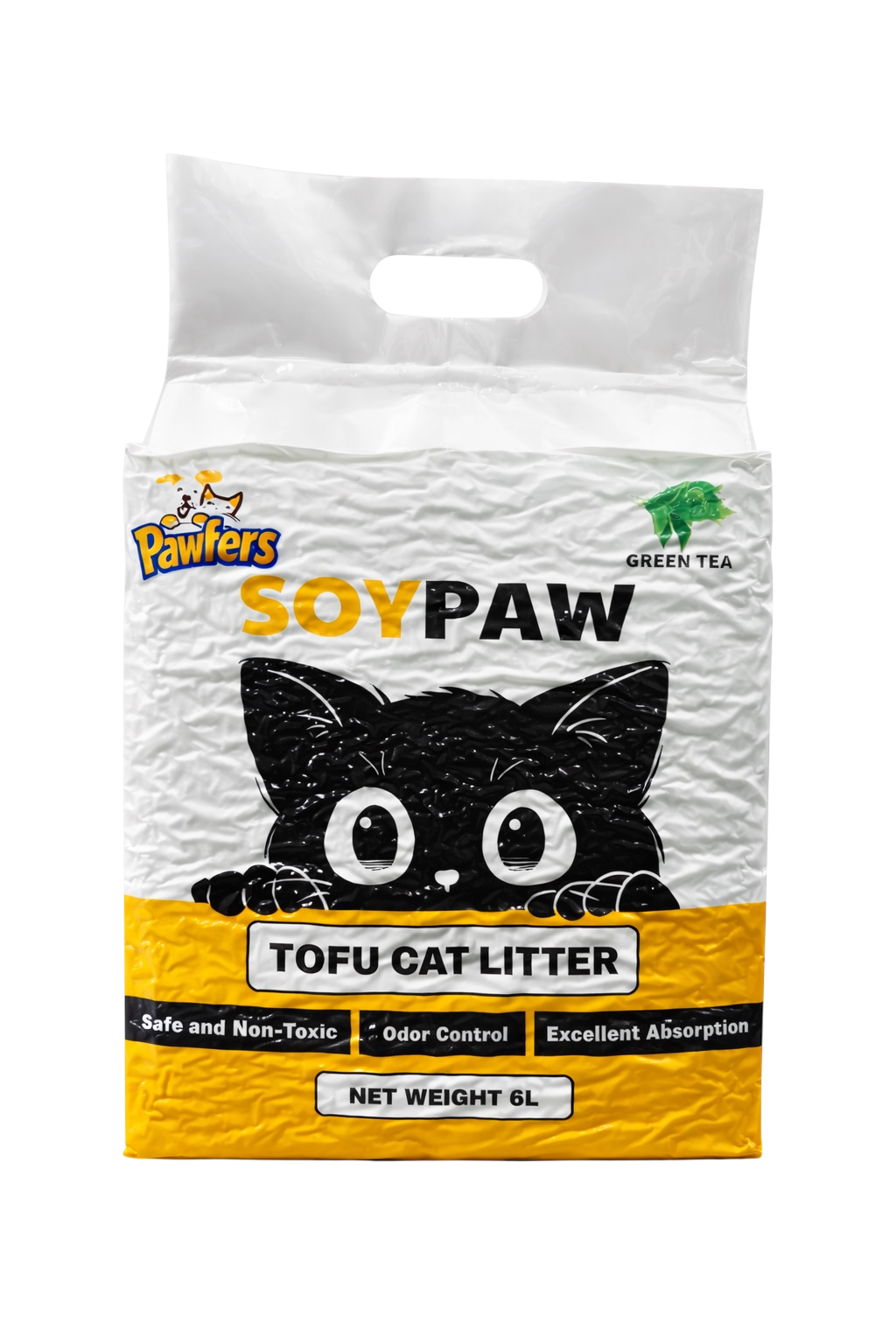 Pawfers SoyPaw Tofu Cat Litter Green Tea 6l