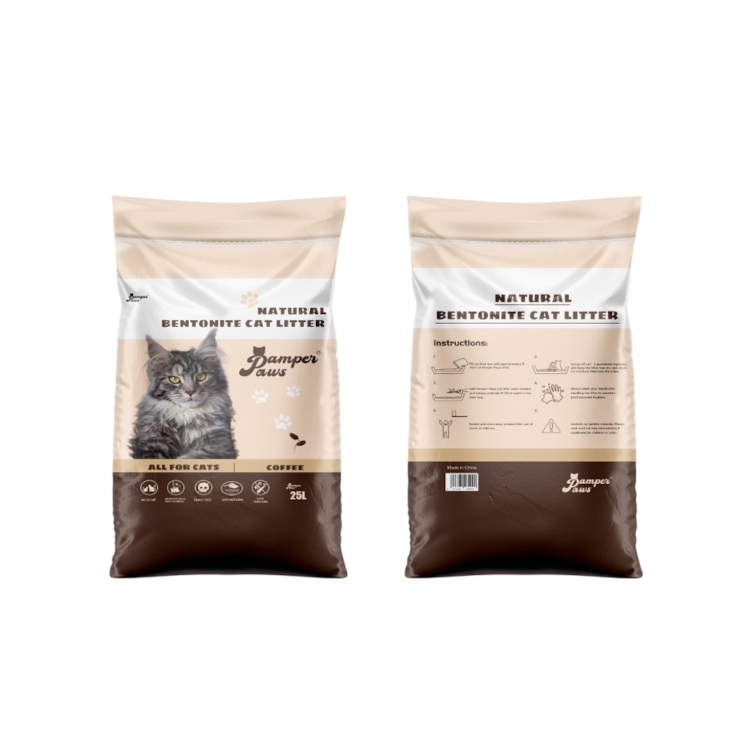 Pamper Paws Cat Litter - Coffee